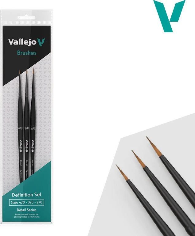 Vallejo : B02990 - Detail - Definition Set - Synth (4/0, 3/0, 2/0)