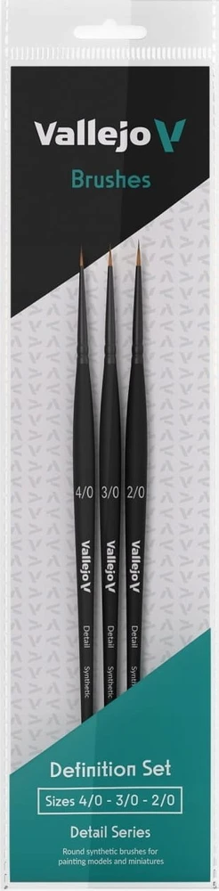 Vallejo : B02990 - Detail - Definition Set - Synth (4/0, 3/0, 2/0)