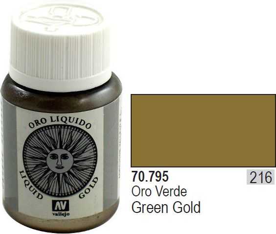 Vallejo Farba Nr216 Žalias Gold 35ml - 70795