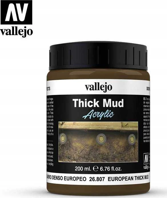 Vallejo Masa tiršto purvo tekstūros dažai, 200 ml, europietiško purvo
