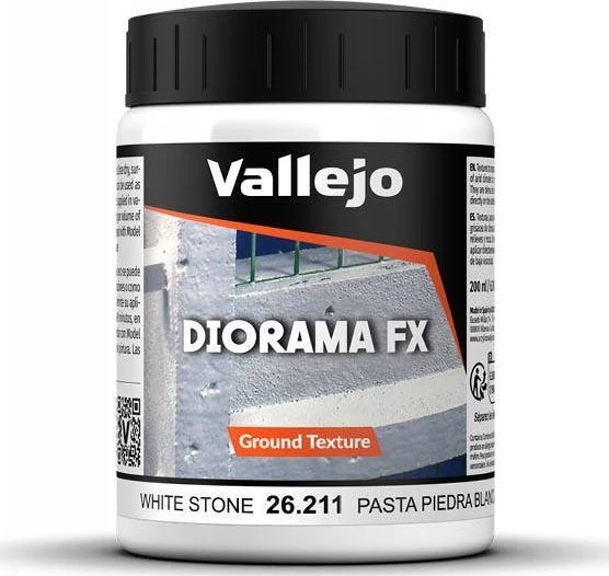 Vallejo Vallejo: 26.211 – Diorama FX – Grunto tekstūros – Baltas akmuo (200 ml)