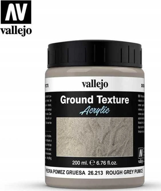 Vallejo: 26.213 – „Diorama FX“ – grunto tekstūros – pilka pemza (200 ml)