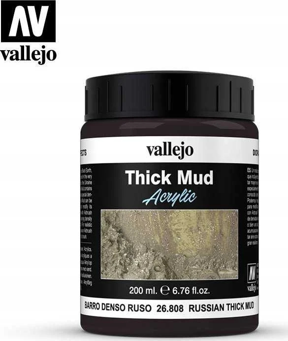 Vallejo Vallejo: 26.808 - Diorama FX - Tirštas purvas - Rusiškas purvas (200 ml)