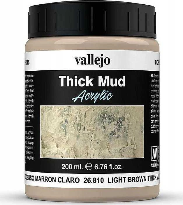 Vallejo: 26.810 - Diorama FX - Tirštas purvas - Šviesiai rudas purvas (200 ml)