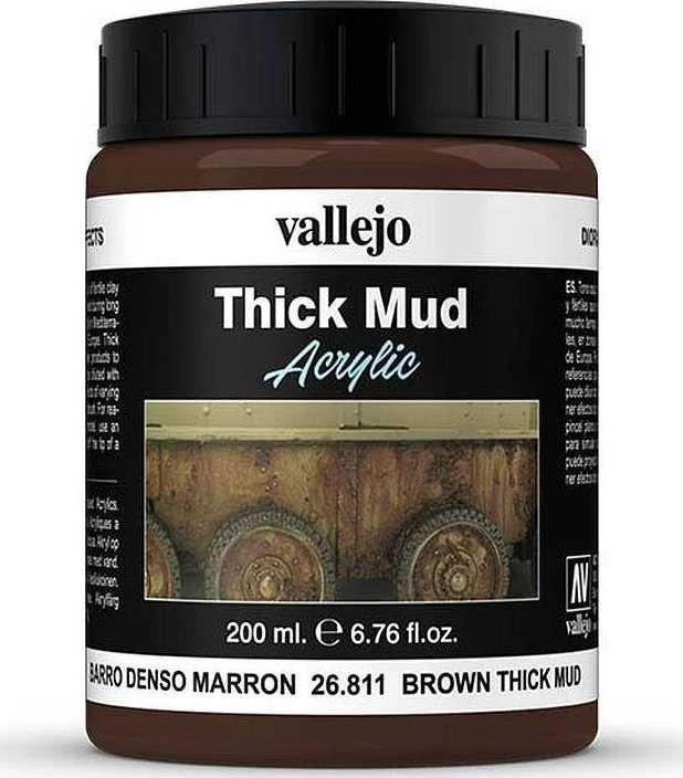 Vallejo Vallejo: 26.811 - Diorama FX - Tirštas purvas - Rudas purvas (200 ml)
