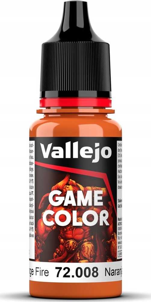 Vallejo Vallejo: 72.009 – Žaidimo spalva – karšta oranžinė (18 ml)