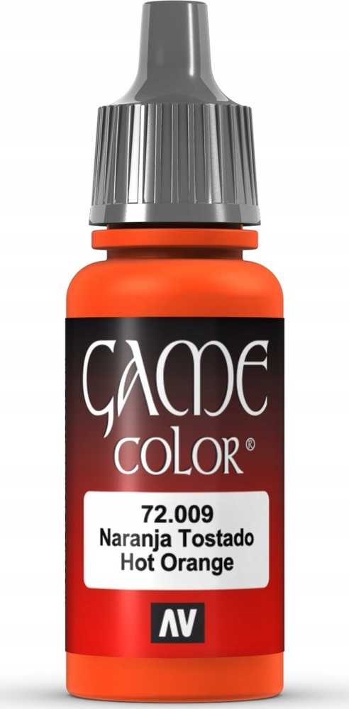 Vallejo Vallejo: 72.009 – Žaidimo spalva – karšta oranžinė (18 ml)