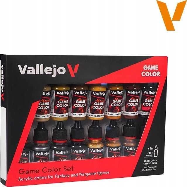 Vallejo - Game Color Leather & Metal 16 spalvų rinkinys