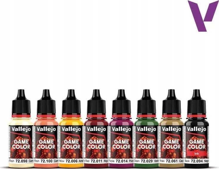 Vallejo Vallejo: 72.195 – Žaidimo spalva – Actekų drakonai (8x18 ml)