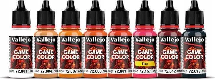 Vallejo: 72.196 – Žaidimo spalva – Ugniniai drakonai (8x18 ml)
