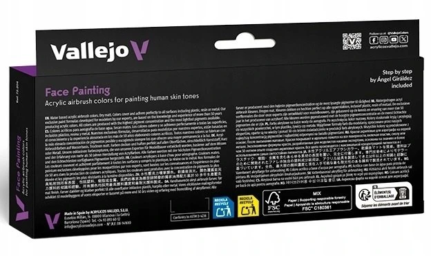 „Vallejo ValLEJO: 72.204 – „Game Air“ – veido tapybos rinkinys (8 x 18 ml)“