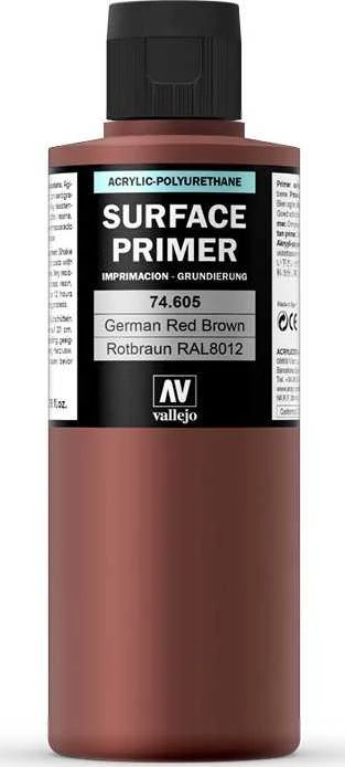 Vallejo Vallejo: 74.605 - Gruntai - vokiškai raudonai rudi (200 ml)