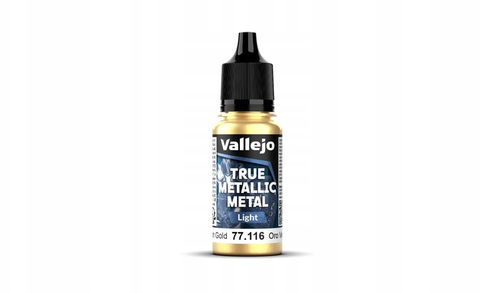 Vallejo Vallejo: 77.116 - True Metallic Metal - Light - Greenish Gold (18 ml)
