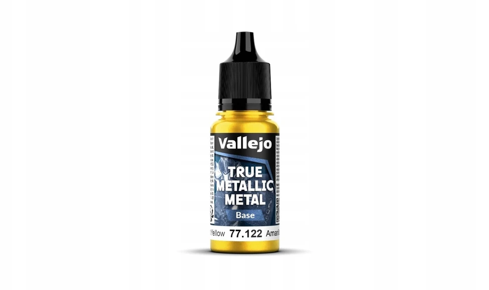 Vallejo Vallejo: 77.122 - True Metallic Metal - Base - Radiant Geltona (18 ml)