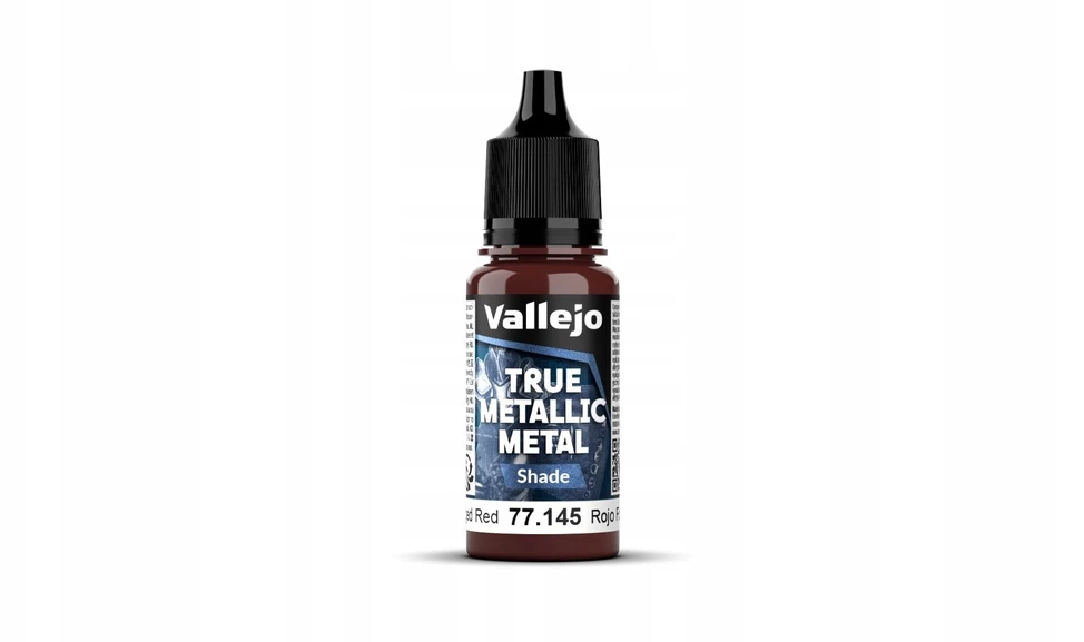 Vallejo Vallejo: 77.145 - True Metallic Metal - Shade - Forged Raudona (18 ml)