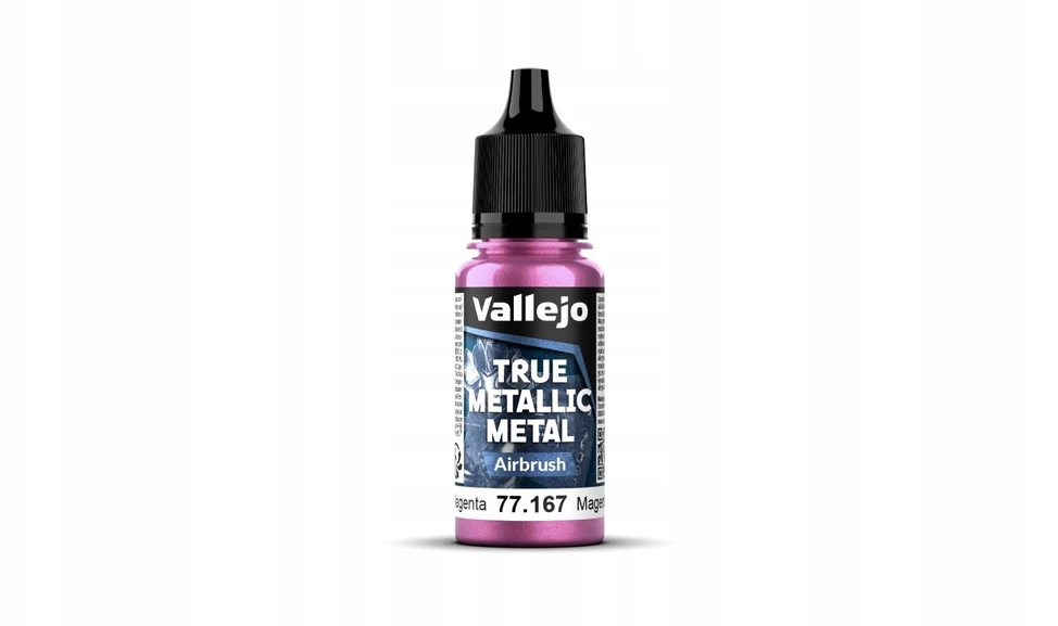 Vallejo Vallejo: 77.167 - True Metallic Metal - Airbrush - Crimson Magenta (18 ml)