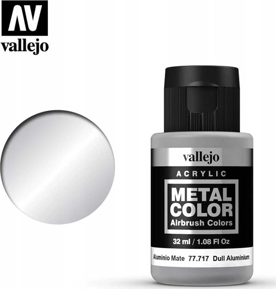 Vallejo Vallejo: 77.717 - Metalo spalva - Nuobodus aliuminis (32 ml)