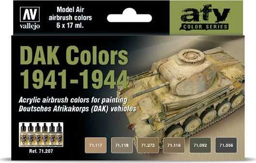 Vallejo Vallejo: AFV – DAK spalvos 1941-1944 6x17
