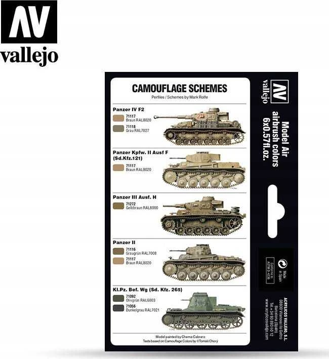 Vallejo Vallejo: AFV – DAK spalvos 1941-1944 6x17