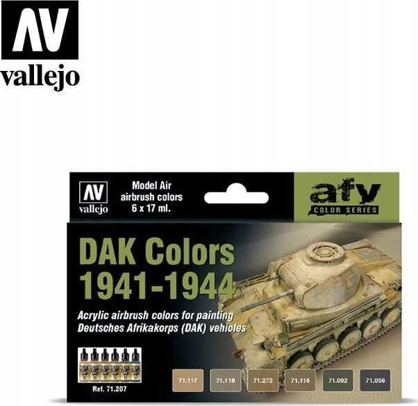 Vallejo Vallejo: AFV – DAK spalvos 1941-1944 6x17