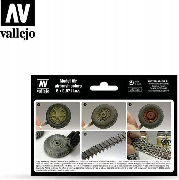 Vallejo : AFV - ratai, vikšrai 6x17