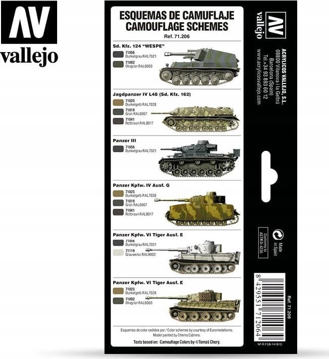 Vallejo Vallejo: AFV – Vokiškos spalvos 1940–1945 8x17