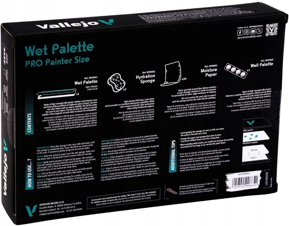 Vallejo - Wet Palette Set