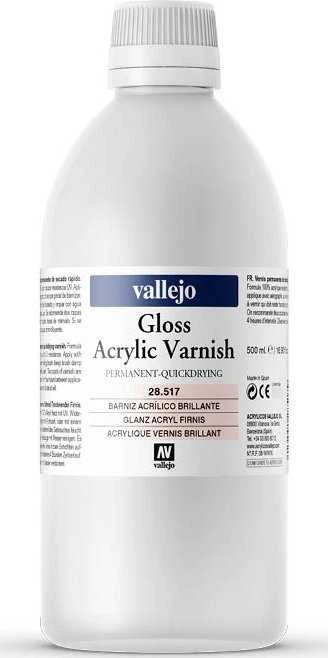 Vallejo Vallejo: Blizgus akrilinis lakas 500 ml