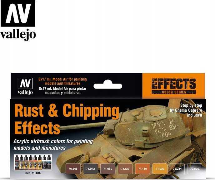 Vallejo Vallejo: Efektai – Rūdžių ir atšokimo efektai 8x17