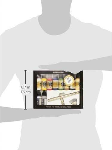Vallejo Airbrush rinkinys su Basics Colors 10x17ml