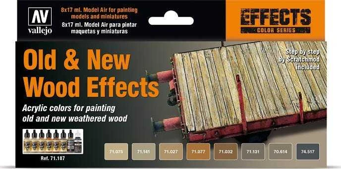 Vallejo Vallejo: Model Air - Old & New Wood Effects 8x 17 mm