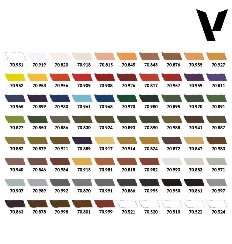 Vallejo Vallejo: Model Color - derinių dėklas (80 x 18 ml)