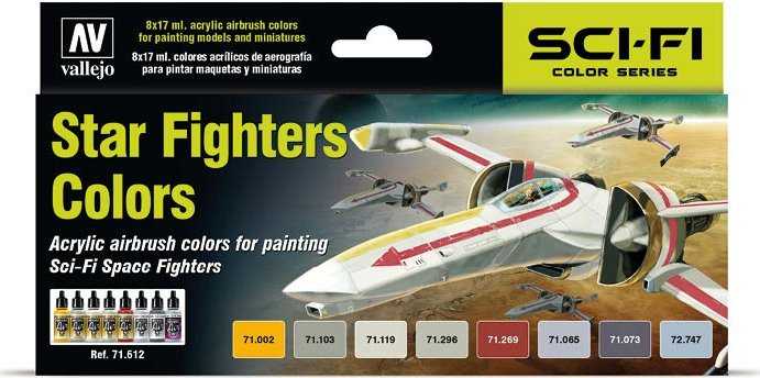 Vallejo Vallejo: Mokslinė fantastika – „Star Fighters“ dažai 8x17 ml