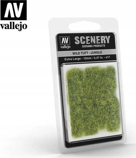Vallejo džiunglių spalvos 12 mm žolės kuokštai