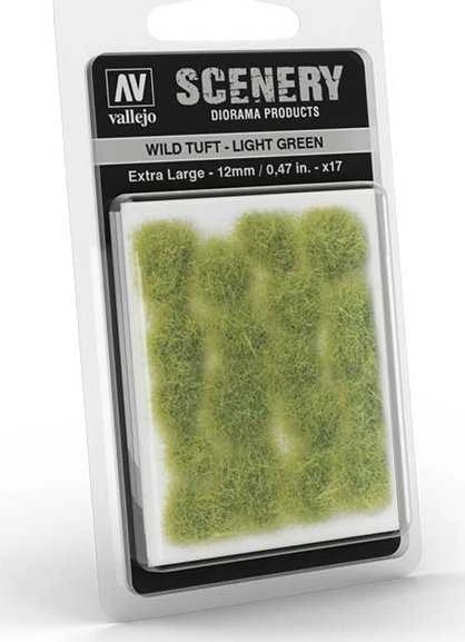 Vallejo – Scenery Wild Tuft Light Žalias (12 mm)
