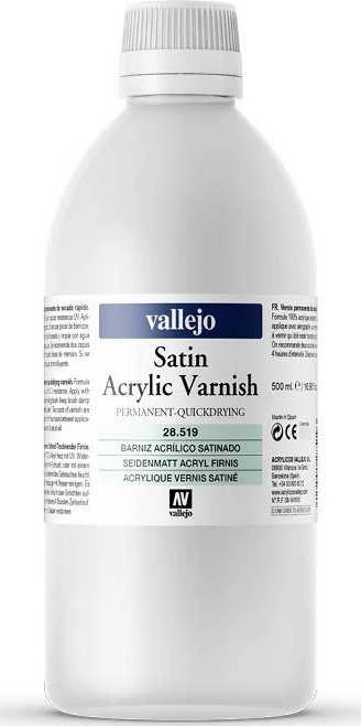 Vallejo: Satininis akrilinis lakas 500 ml