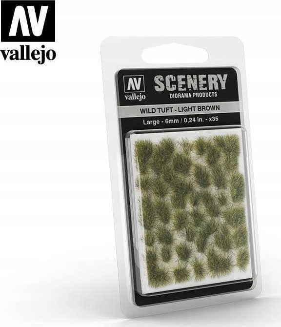 Vallejo 6 mm šviesiai rudi žolės kuokštai