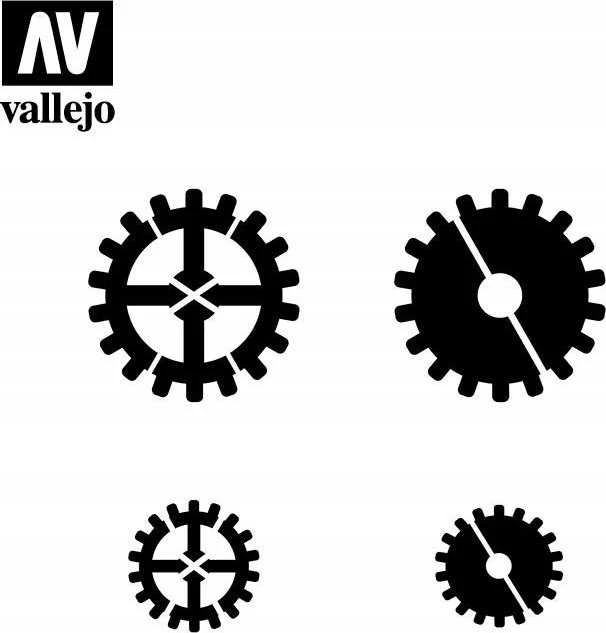 Vallejo: ST-SF001 - Trafaretai - Krumpliaračių žymėjimai