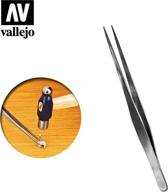 Vallejo Vallejo: T12008 - Įrankiai - Tiesus nerūdijančio plieno pincetas