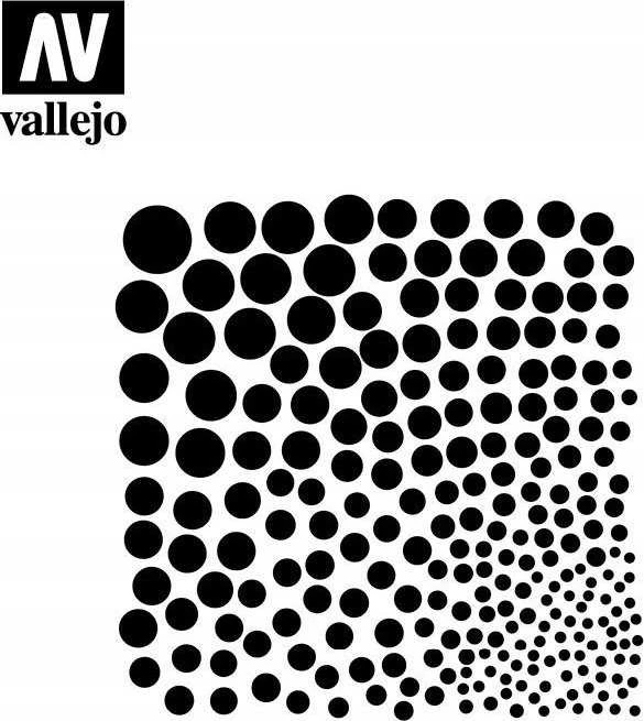 Vallejo Vallejo: Trafaretai – apskritimo tekstūros