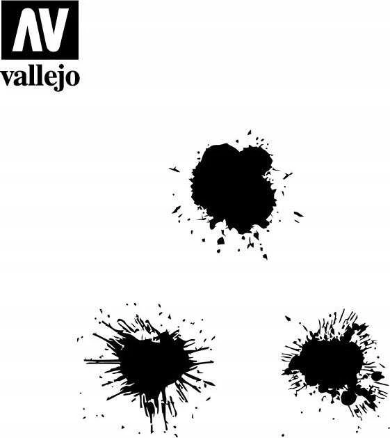 Vallejo Vallejo: Trafaretai – Dažų dėmės