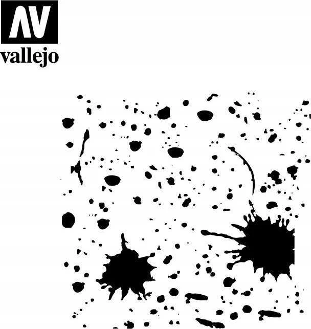 Vallejo: Trafaretai – purslai, dėmės
