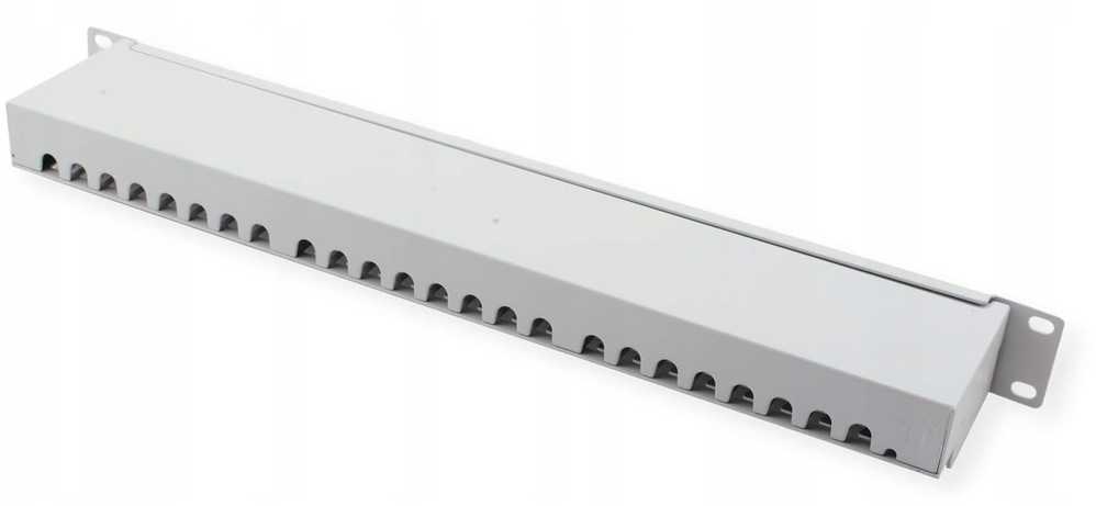 VALUE VALUE Patch panel kat. 6A (EA klasė) 19", 24 prievadai, STP, pilkas