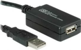 Kabelis USB Value USB-A - 12 m Juodas (12.99.1110)