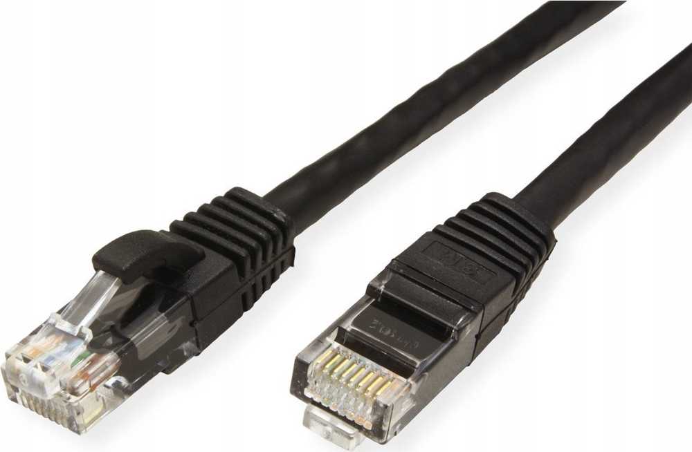 Value Vertė VERTĖ - Patch- Kabelis - RJ- 45 (M) iki RJ- 45 (M) - 20 m - UTP - CAT 6a - formos, be Haken - juodas, RAL 9011 (21.99.1469)