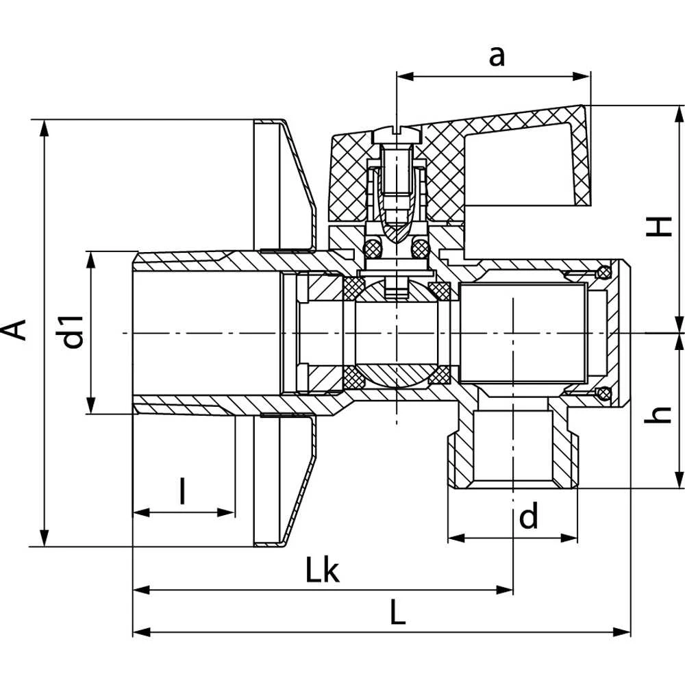Valvex Kampinis čiaupas Angel Plus su filtru 1/2''x3/8'' (1481900)
