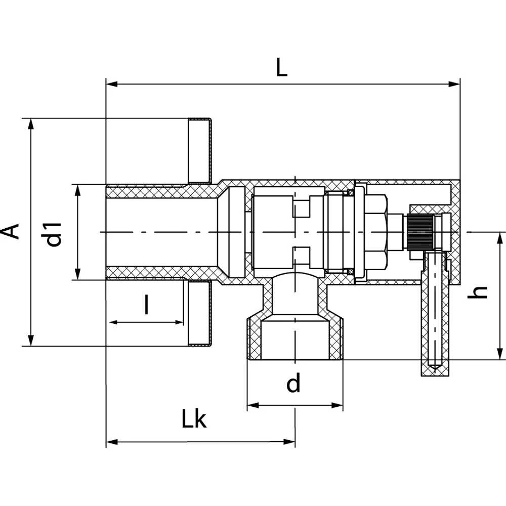 „Valvex“ kampinis vožtuvas „Vega“ su keramine galvute 1/2''x1/2'' (1482740)