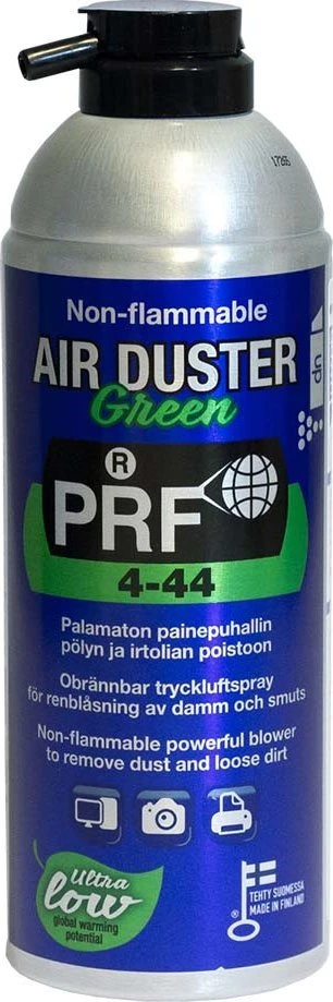 Valiklis Suspaustas oras balionėlyje PRF 4-44 Air Duster Žalias 520ml nedegus, PRF