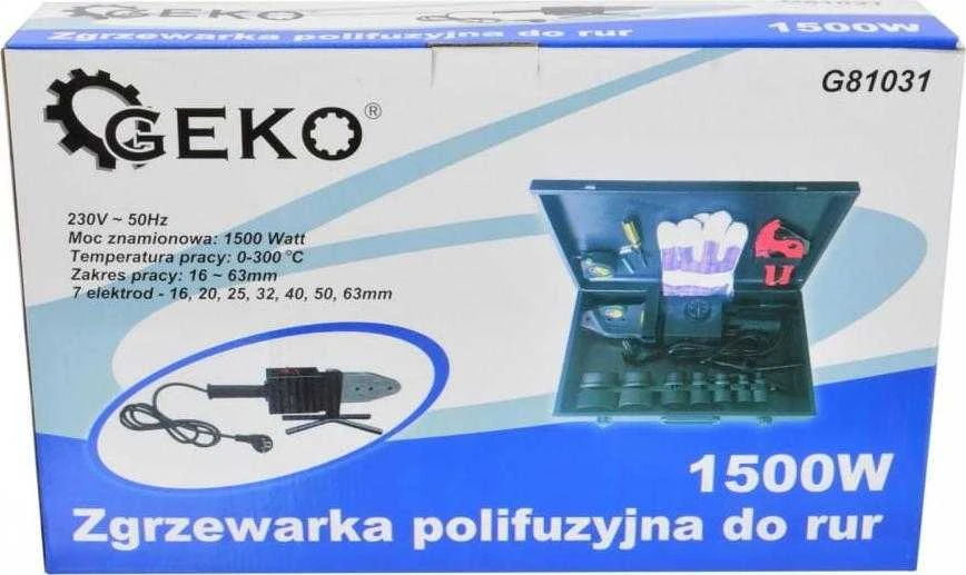 PPR vamzdžių lituoklis Geko 16-63mm (G81031)