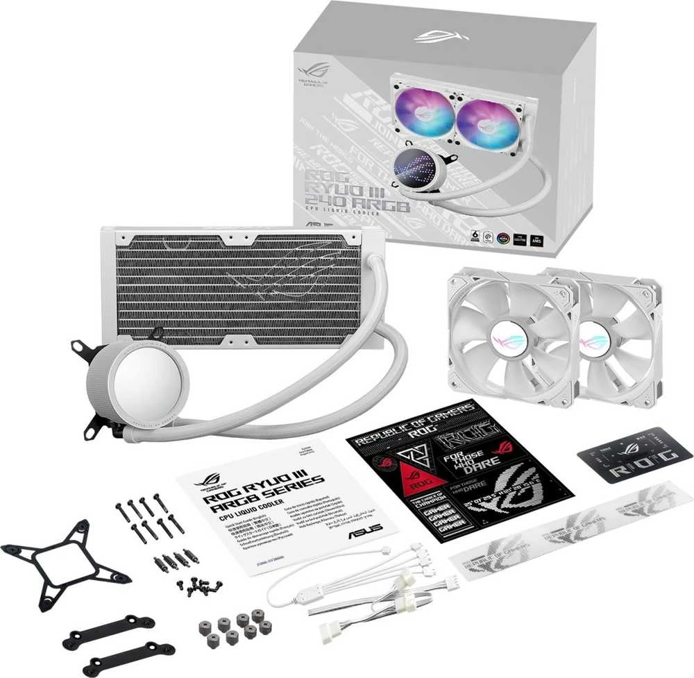 Aušintuvas ASUS ROG Ryuo III 240 ARGB White Edition